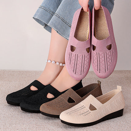 Shoes for Women, Summer Breathable Clogs, Slip-On Casual and Comfortable Soft-Soled Mom Shoes, Cross-Border Dropshipping, Large Size Women's Shoes