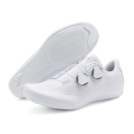 2025 New Summer Bag-Soled Road Bike Lock Shoe Set for Men Breathable Seamless Lock-Free Cycling Shoes Nylon Hard Sole