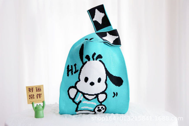 Knitted Bag Souvenir Gift Bag Kindergarten Kidsren Baby Full Moon Birthday Gift Cartoon Gift Bag Gift