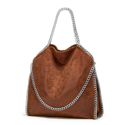 Aliexpress Foreign Trade 2025 New Chain Women's Bag Foldable Women's Shoulder Bag Factory Direct Sales Large Bag Wholesale