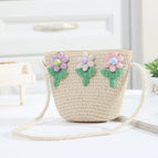 Purple and white powder 3 bunches of flower bag rice