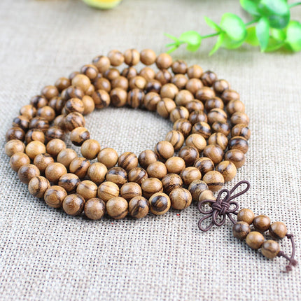 Factory wholesale exquisite Vietnam agarwood bracelet tiger white sand sink bracelet 108 beads men's and women's jewelry