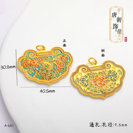 Long-standing Vietnamese gold diy accessories Fushun Gourd Taisui Ping An Lock Ruyi Shangui Wealth Pendant for Women