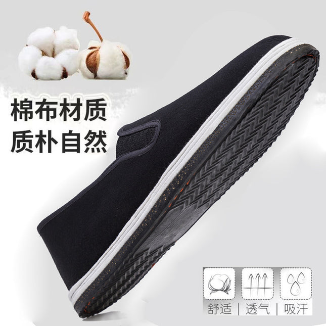 Wholesale thickened tire bottom old Beijing cloth shoes men's construction site work shoes one pedal thousand layer cloth bottom work shoes