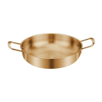 Korean-style Troops Small Hot Pot Seafood Dry Pot Net Celebrated Lamian Noodles Pot Cooking Pot Stainless Steel Noodle Pot Double Ear Soup Pot