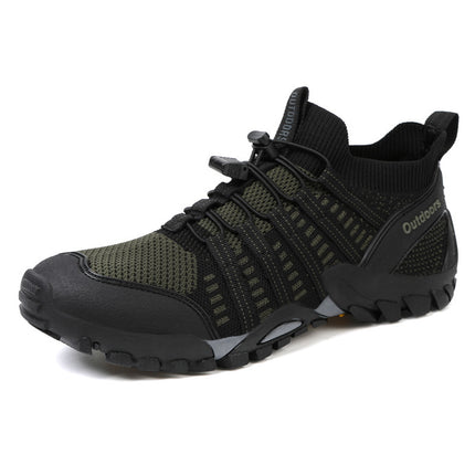 Outdoor Men's Mountain Climbing Amphibious Tracing Shoes Hiking Wild Fishing Camping Hiking Rock Climbing Shoes Non-slip Wear-resistant Climbing Shoes