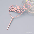 10 pieces of double love rose gold acrylic