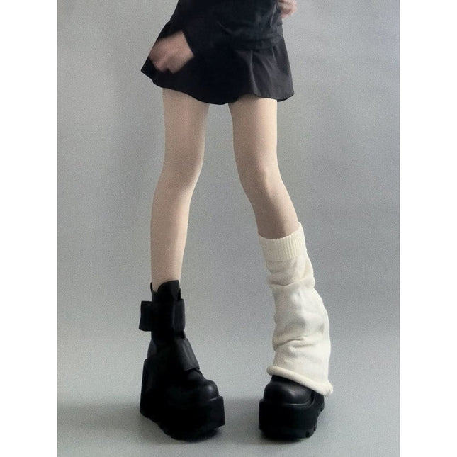High-Definition Version of New Hot Girl High-Heeled Short Boots for Women in Autumn and Winter New Waterproof Platform Small Platform Thick-Soled Boots