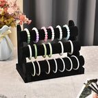 Three-layer black bracelet stand
