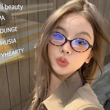 Miu Sunglasses,Hailee Steinfeld， Nerd Style, Unisex,Emily Ratajkowski， Tiktok Celebrity Popular Model, Prescription Sunglasses, 04Z, Anti-Blue Light miu Jang Wonyoung