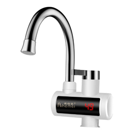 Cross-Border Household Quick-Heating Faucet Instant Electric Hot Water Faucet Hot and Cold Dual-Use Square Screen Kitchen and Bathroom Instant Water Heater Foreign Trade