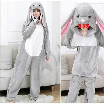 Autumn and Winter Flannel Dragon Training Cartoon Cheshire Cat Dinosaur Siaman Pajamas for Men and Women Tianma Home Clothes Clown Husky