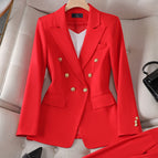 Red one-piece jacket / S