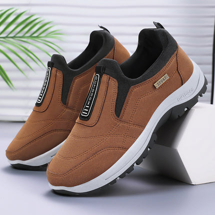 Men's Shoes 2026 Spring New Cross-Border Dropshipping Solid Color Versatile Casual Shoes Hiking Shoes Soft Sole Korean Style Casual Walking Shoes
