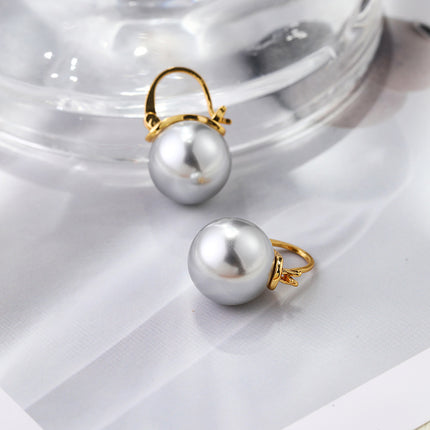 Qingdao Jewelry Pearl Earrings Female Niche Design Elegant Temperament All-match Earrings Ins Simple Fashion Earrings