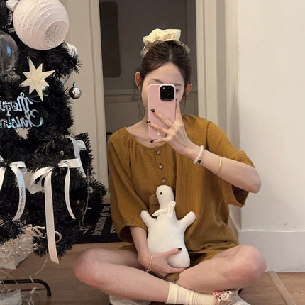 Baby Cotton Double Short Women's Pajamas
