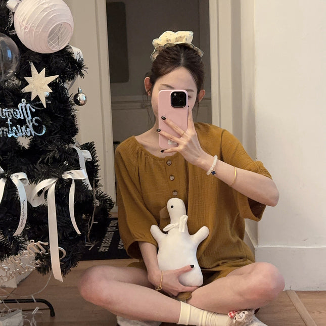 Baby Cotton Double Short Women's Pajamas