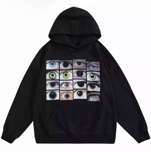 2024 Export Women's Autumn and Winter Velvet Thickeneded European and American Loose Long-sleeved Hoodie Large Size Pure Color Sweatshirt Women's Clothing