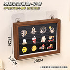Walnut grain badge box (small size) can be wall-mounted with wall-mounted stickers
