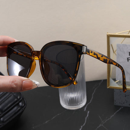 2026 Large Square Frame High-End Sunglasses Korean Style Face-Covering Small Face-Enhancing Sunglasses Anti-Uv Sunglasses for Women