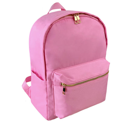 Cross-border Backpack Nylon Waterproof Rainbow Plaid Backpack Advanced Sense Niche Design Large Capacity Portable Backpack