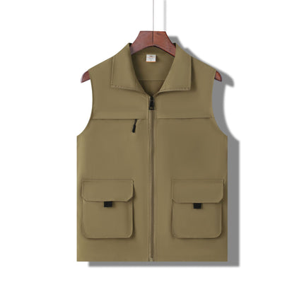 Fun Casual Vest Printing Multi-Pocket Tooling Vest Wholesale Staff Vest Printing