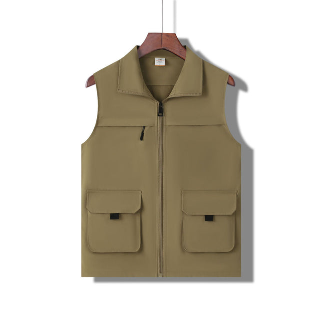 Fun Casual Vest Printing Multi-Pocket Tooling Vest Wholesale Staff Vest Printing