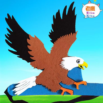 Animal Headwear Kindergarten Performance Props Children's 61 Birds Headgear Magpie Swallow Rhododendron Games Headgear