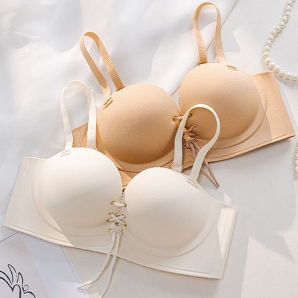 8899 sexy strap pull Baa cup small chest push up thickened non-empty cup no steel ring flat chest top support bra underwear