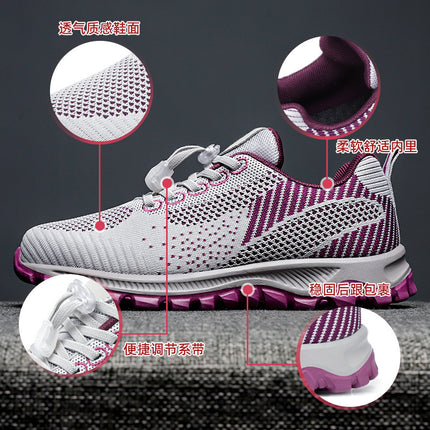 Women's Summer New Walking Shoes, Soft-Soled Running Shoes for Middle-Aged and Elderly People, Breathable Sports Shoes for Couples, Gift Wholesale Travel Shoes