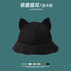[cat ear cotton] black / One size fits all
