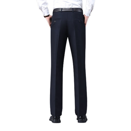 Western Pants Men's Spring and Summer Thin Business Dress Straight Pants Men's Non-ironing Slim-fit Black Men's Casual Pants