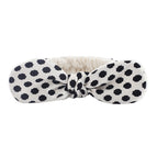 White polka dot headband/bulk