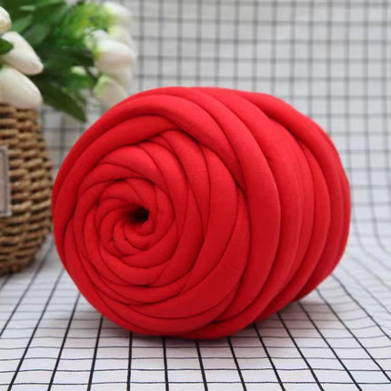 Cross-Border New Product DIY Core-Spun Yarn 3cm Thick Imitation Velvet Yarn Blanket Fabric Strip Yarn Core-Spun Cotton Manufacturer Wholesale