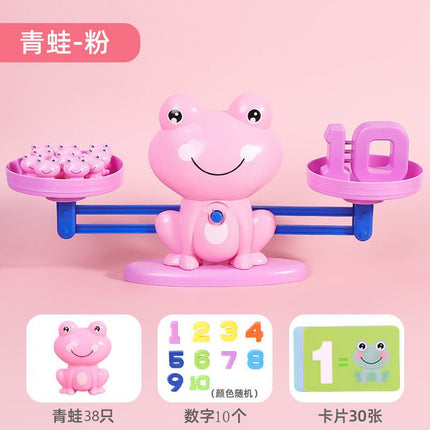 Balance frog toy digital balance kindergarten science and education addition and subtraction thinking training game mathematics enlightenment tremolo