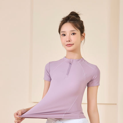 Summer Outdoor Fitness Clothing Short-sleeved Top Sports Gym Morning Running Clothing Yoga Clothing Breathable Slim T-shirt