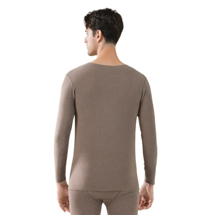 2025 New Cashmere Silk Underwear for Women, Double-Sided Brushed Fleece-Lined Thermal Tops and Pants Set for Men, Seamless Wholesale