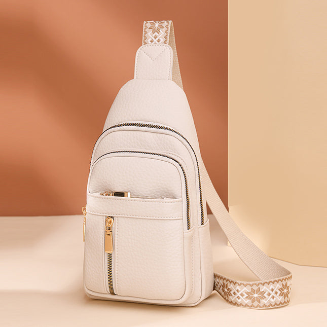 High-End Women's Bags 2025 New Retro Women's Bags Fashion Printed Shoulder Women's Bags Small Square Bags Crossbody Bags Chest Bags
