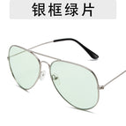 Silver frame green film / As shown in the picture