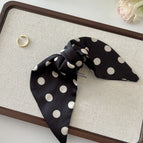 4097-2-black wave dot ponytail grip clip