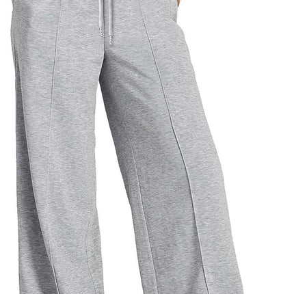Cross-Border Export Amazon Temu2024 Spring and Summer European and American Style Pure Color Casual Wide-Leg Drawstring Elastic Waist Sweatpants