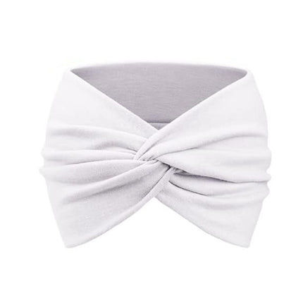 New European Women's Extra Wide Headband Large Headscarf Hair Tie Non-Slip Bohemian Elastic Hairband Twist Hair Accessory Versatile