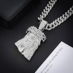Silver Pendant 20 Inch Cuban Chain
