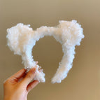 White curly hair band (DM0928)