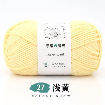 Doll hand-knitted No. 2 handmade wool woven scarf HAT medium thick coat stick needle DIY6 strand wool wholesale