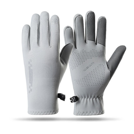 Warm Gloves Outdoor Riding Windproof Cold-proof Waterproof Electric Car Anti-slip Touch Screen Autumn and Winter Women's Running Hand Guard