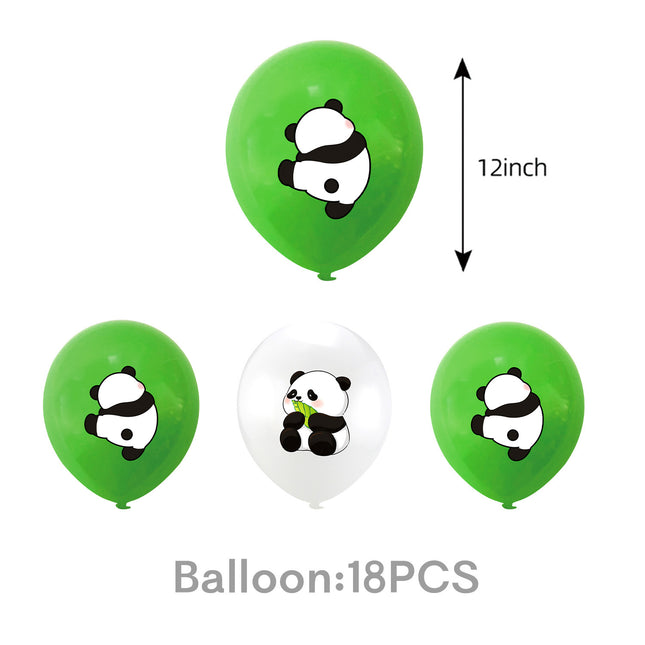 Cute Panda Theme Birthday Party Supplies Tableware Paper Plates Paper Towels Tablecloth Decoration Flag Tablecloth Hanging Swivel Plug-In Row
