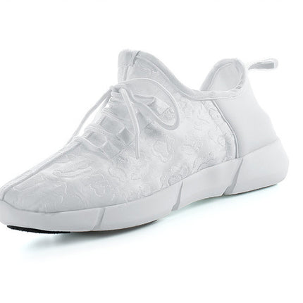 New Spring and Summer Men's and Women's Casual Shoes, Fashionable Luminous Shoes, USB Rechargeable Light Shoes, Fashionable Casual Shoes