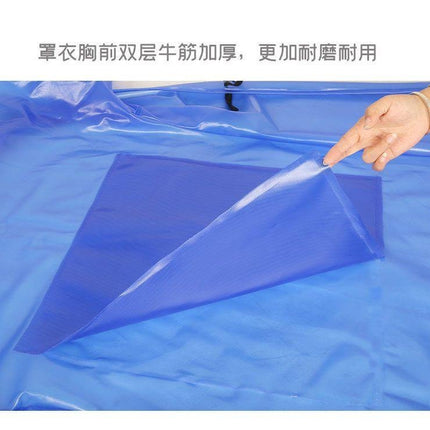 Beef tendon thickened long-sleeved overcoat waterproof oil-proof wear-resistant acid and alkali-resistant apron slaughter house Stone reverse dressing