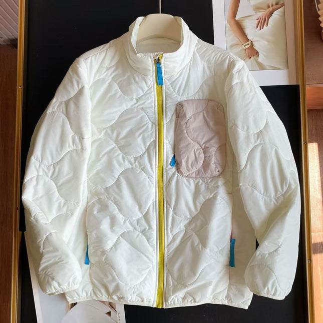 2025 Couple's New Autumn and Winter Outdoor Water-Repellent Lightweight Thickeneded Warm Stand-Up Collar Cotton Jacket 2532